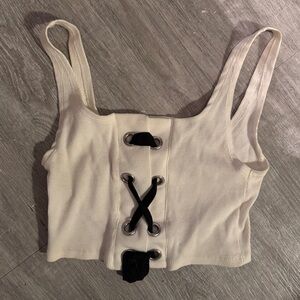 Zara size small white crop top tank top